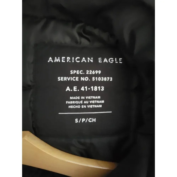 American Eagle Women's multicolor button-down & Zip-up puffer jacket - small - Picture 8 of 9